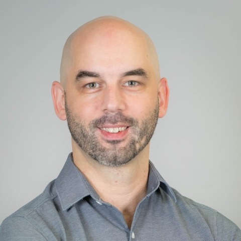 business portrait man dark background